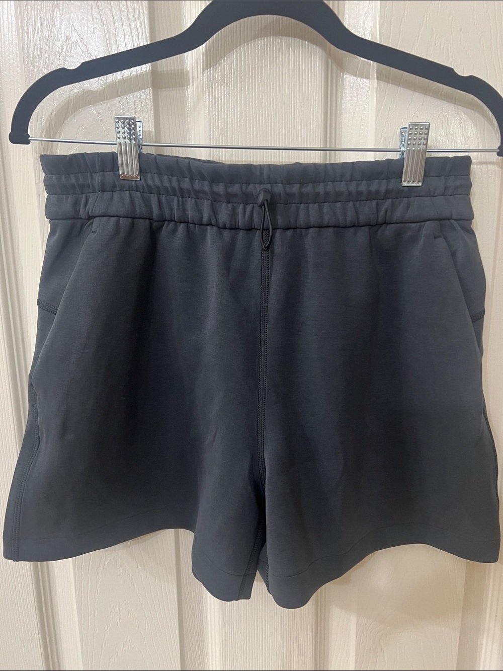Softstream High Rise Short 4” Black Drawstring Shorts